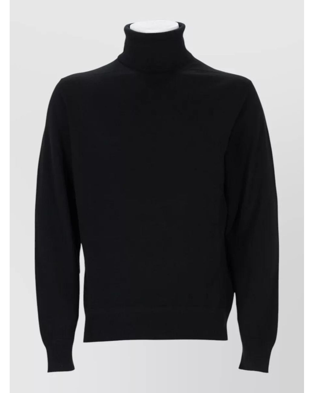 Tom Ford Black Fine-Knit Wool Turtleneck Tank Top for men