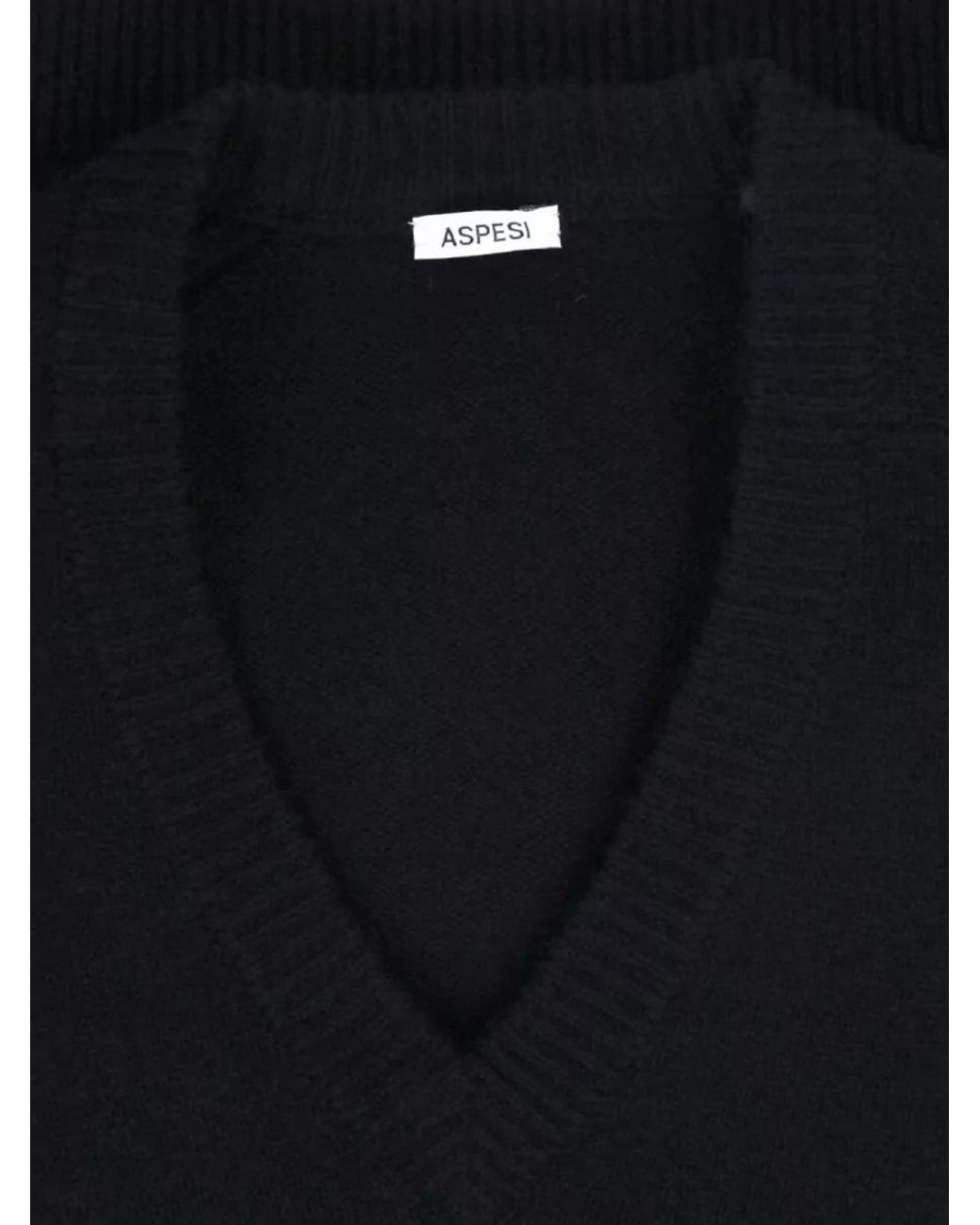 Aspesi Blue Cashmere Crewneck Sweatshirt