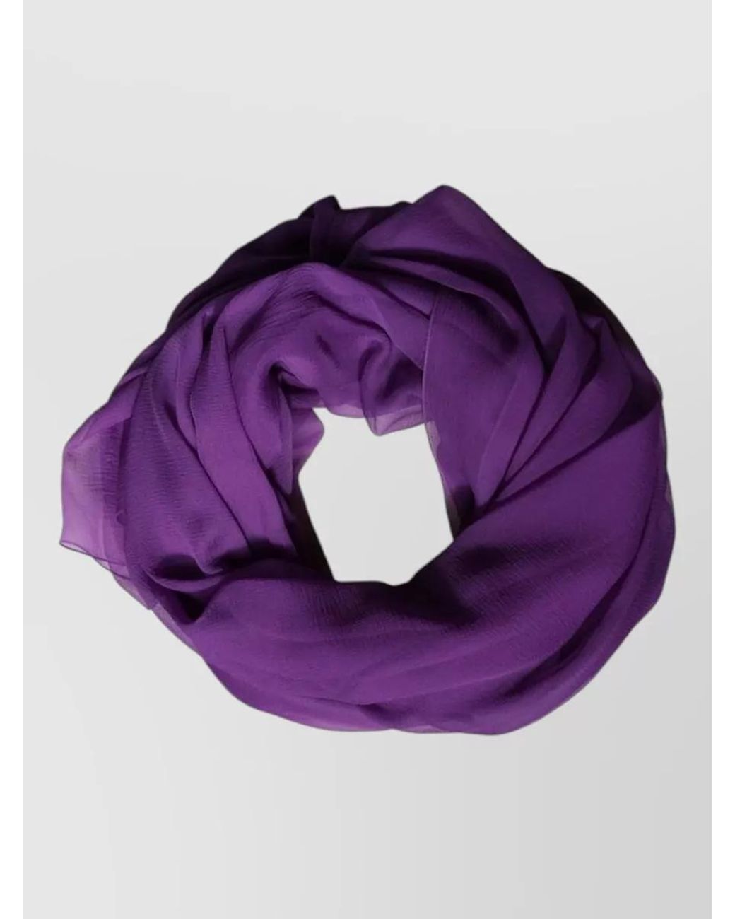 Dolce & Gabbana Purple Silk Scarf