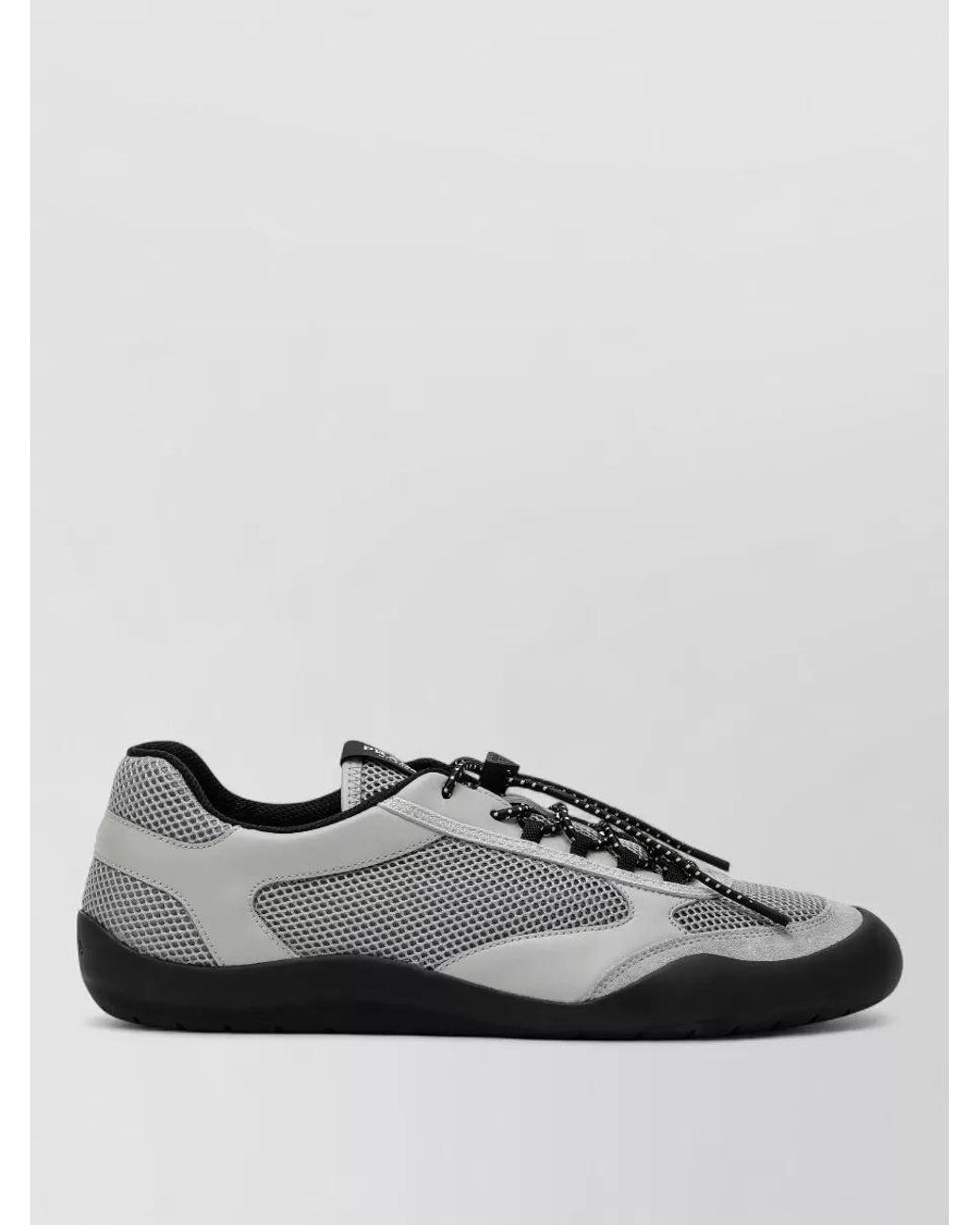 Prada Gray Low-Top Sneakers for men