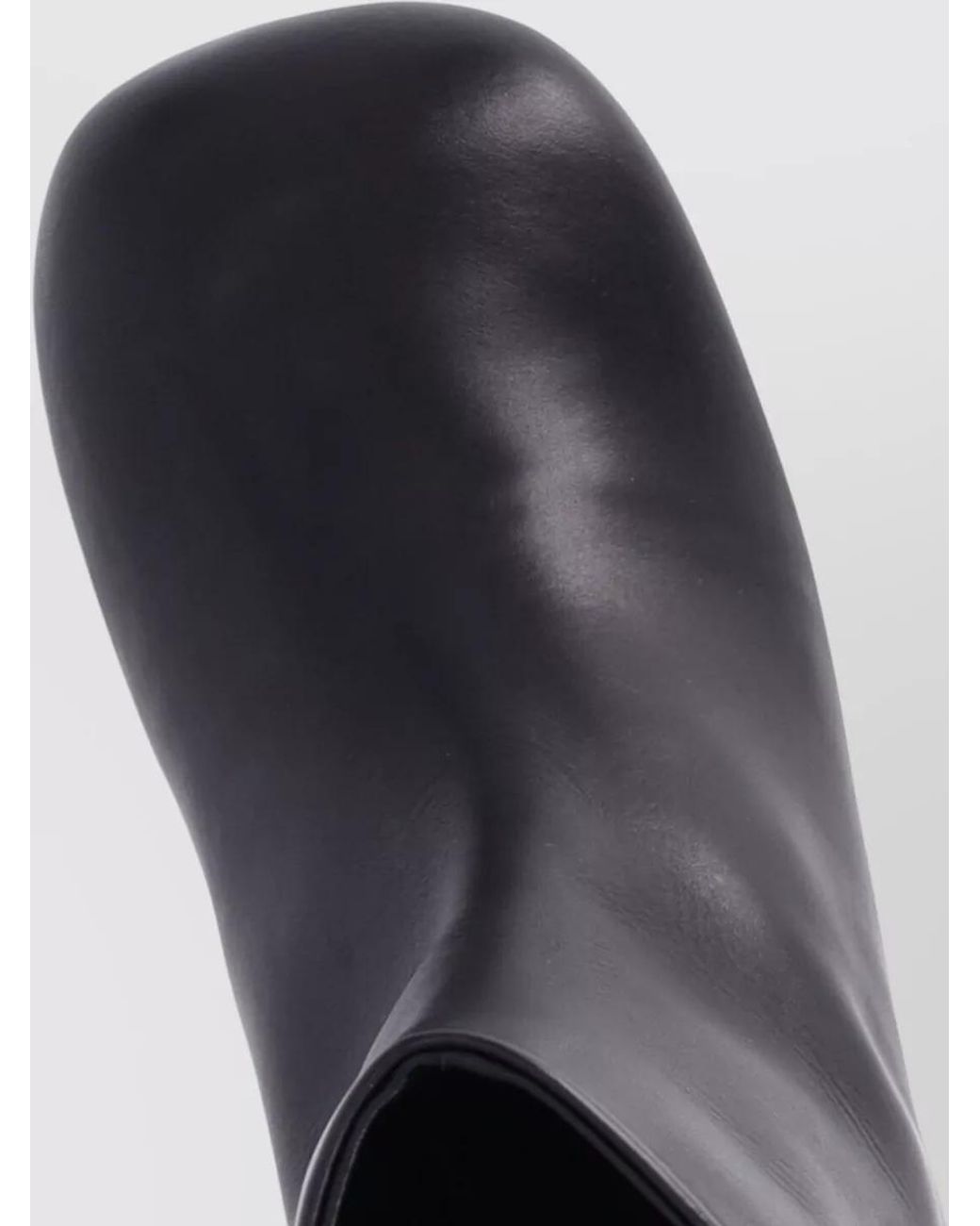 Sacai Black Leather Ankle Boots