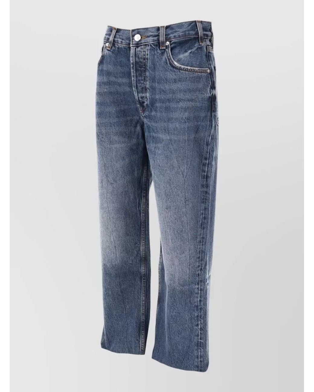 Anine Bing Blue Cropped Jeans