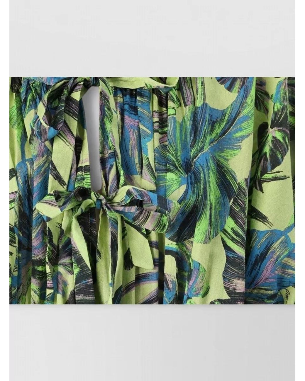Pinko Green Cotton Maxi Dress