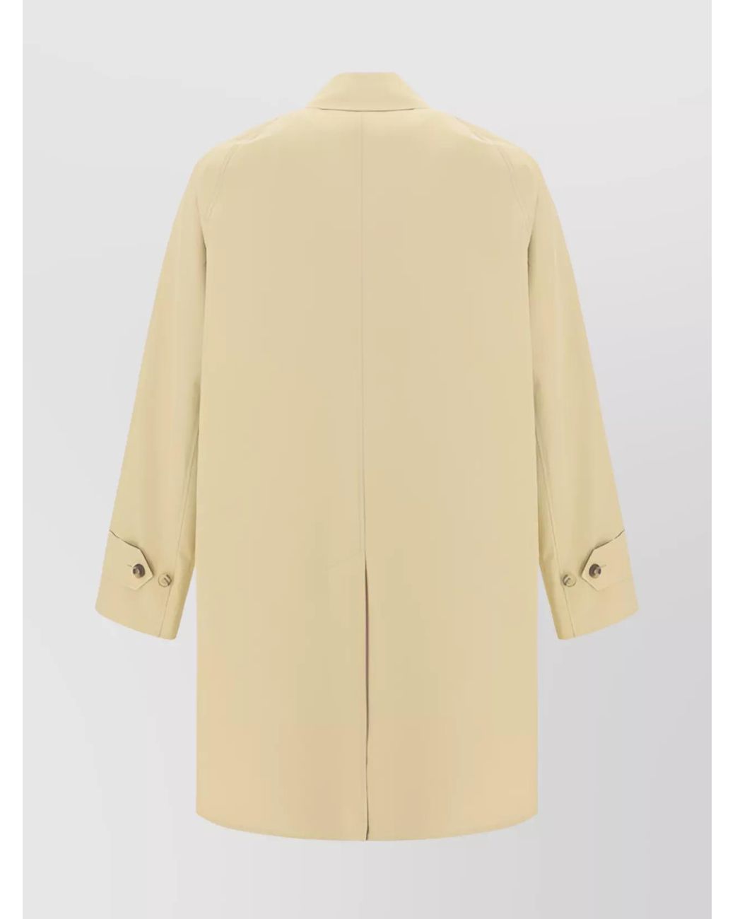 Burberry White Cotton Reversible Trench Coat for men