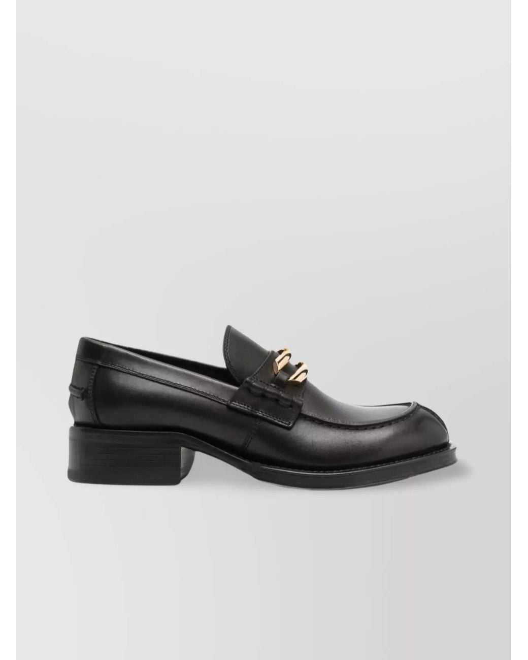 Lanvin Black Leather Loafers