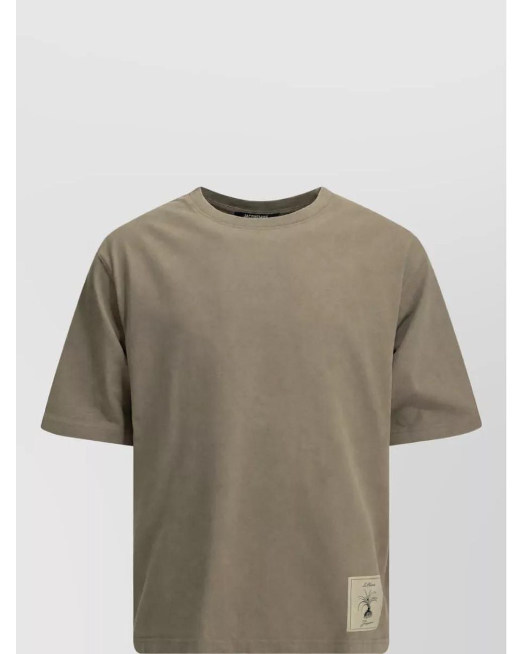 Jacquemus Natural Crew-Neck Cotton T-Shirt for men
