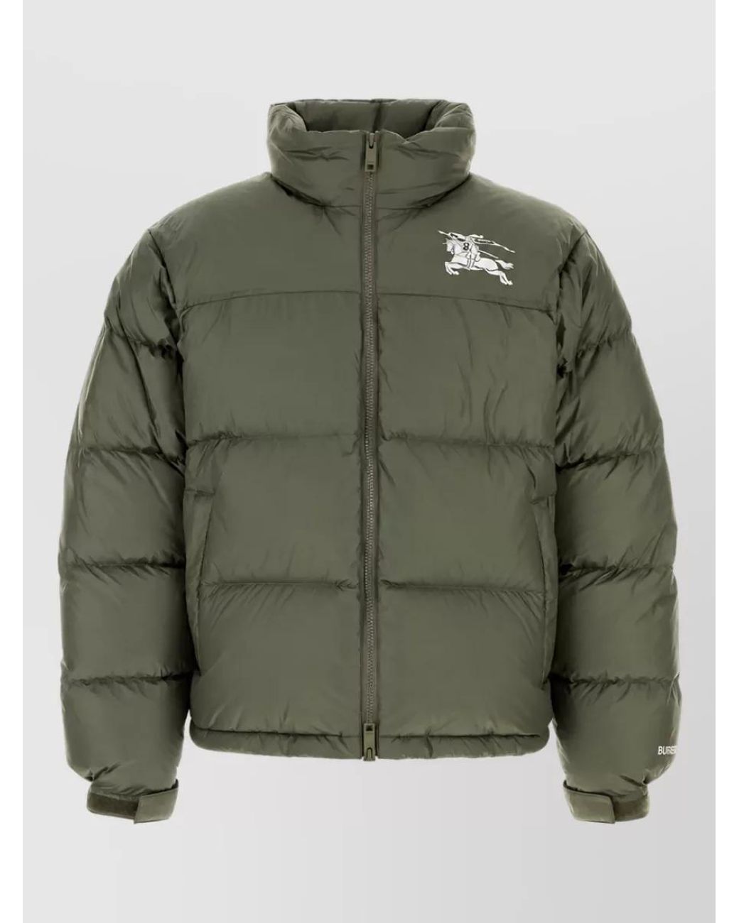 Burberry Green Down Puffer Coat for men
