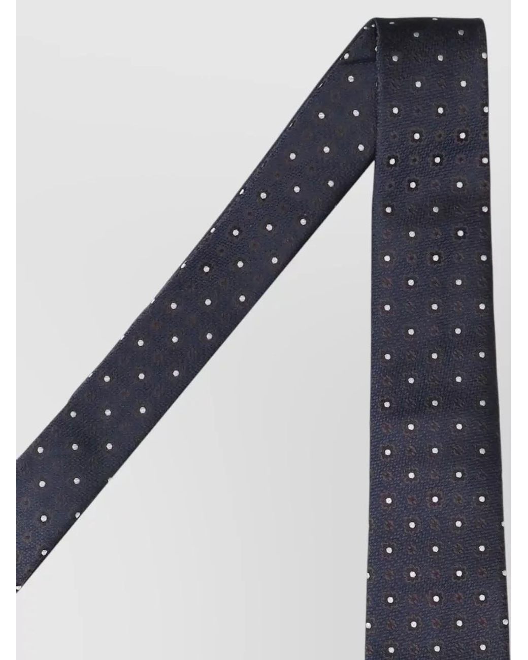 Saint Laurent Blue Silk Jacquard Tie for men