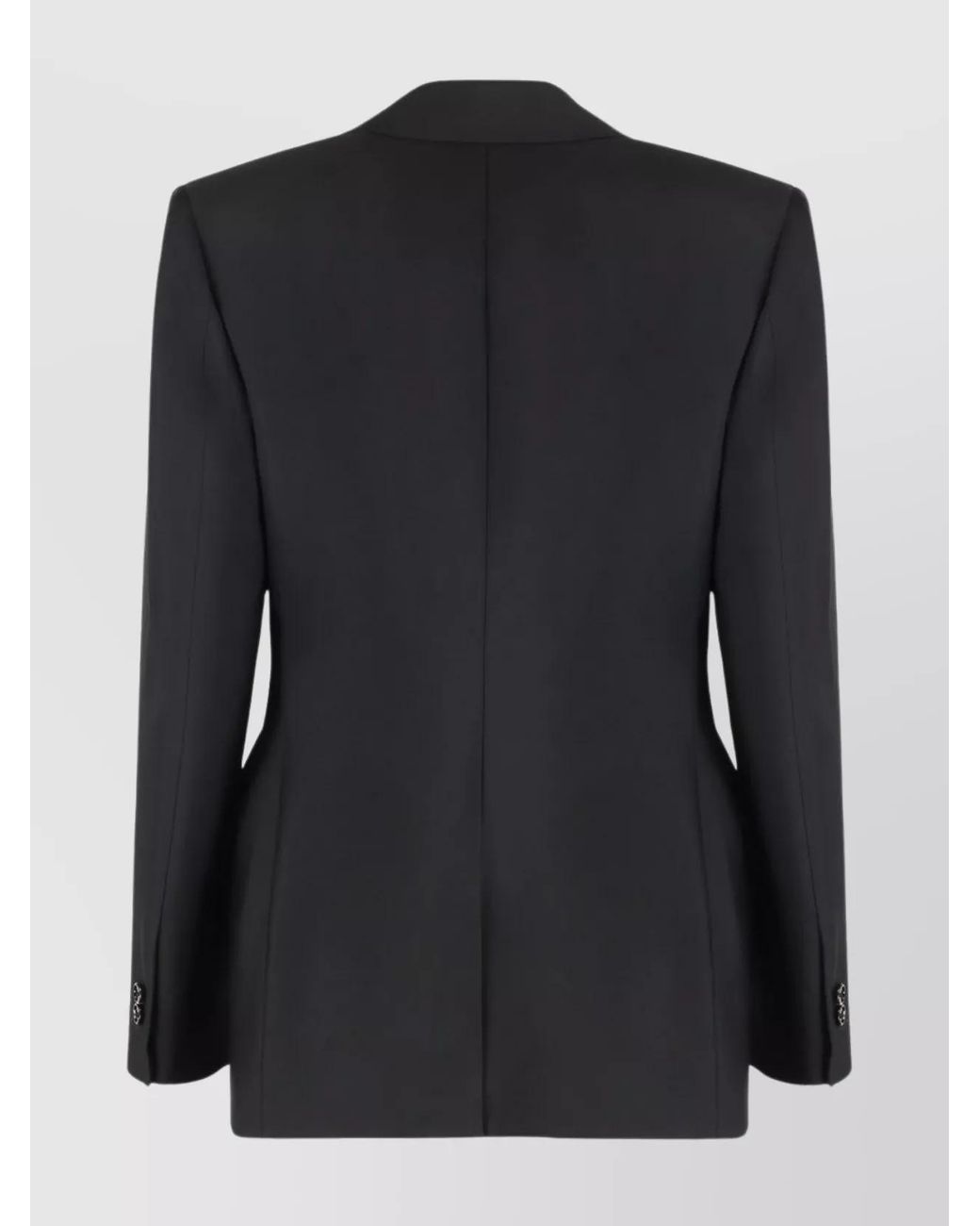 Bottega Veneta Black Wool Blazer With Chest And Flap Pockets