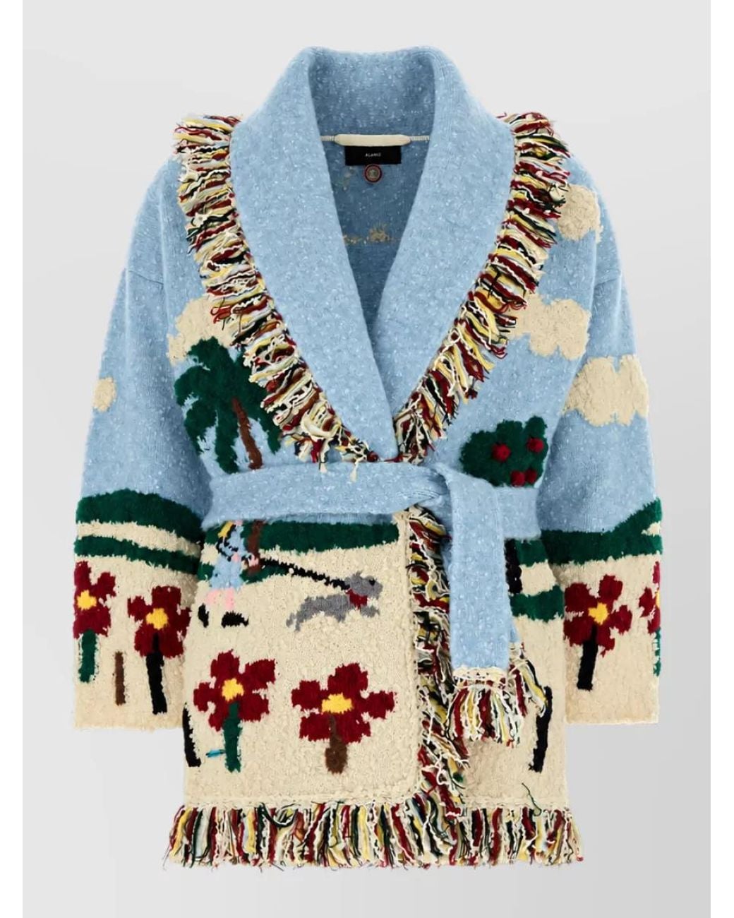 Alanui Blue Casa Knit Robe