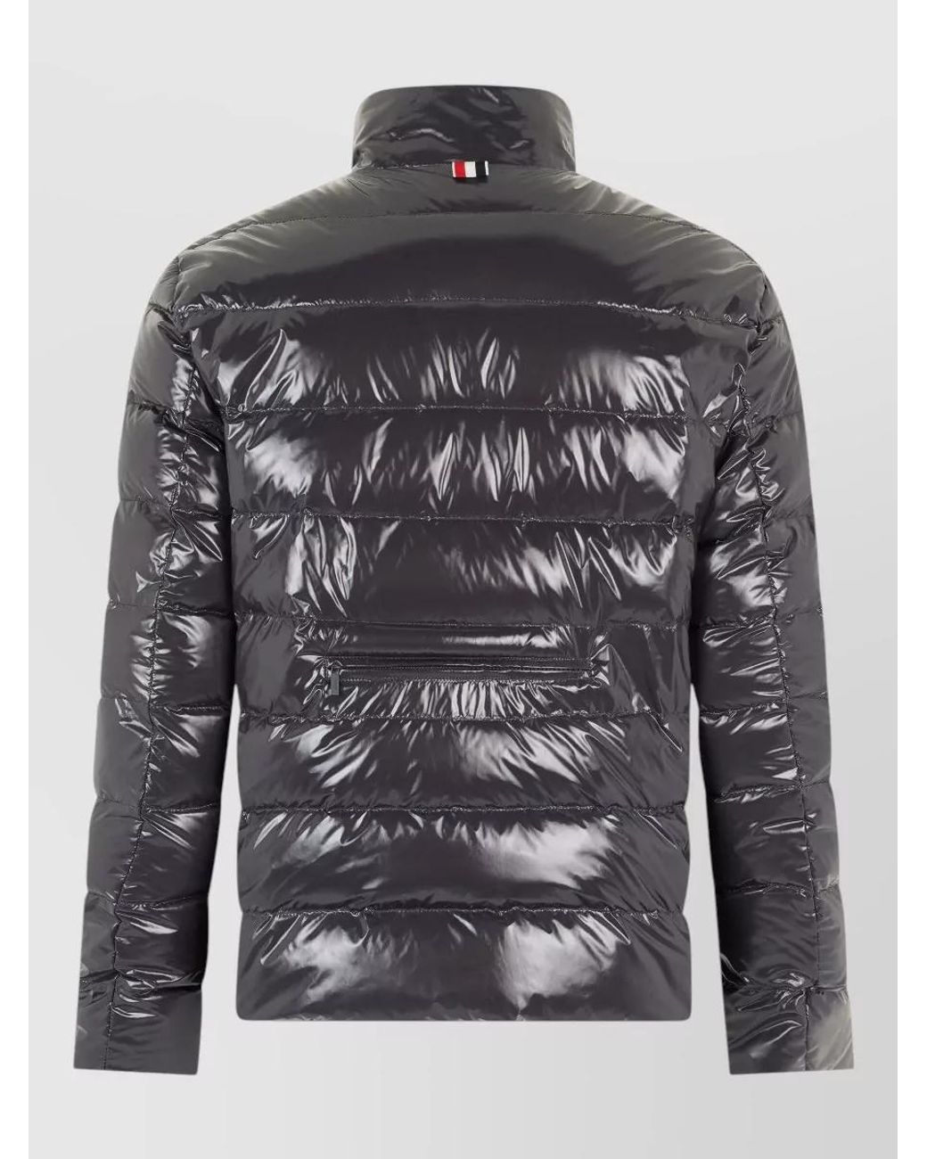 Thom Browne Gray Reversible Quilted Down Puffer Jacket for men