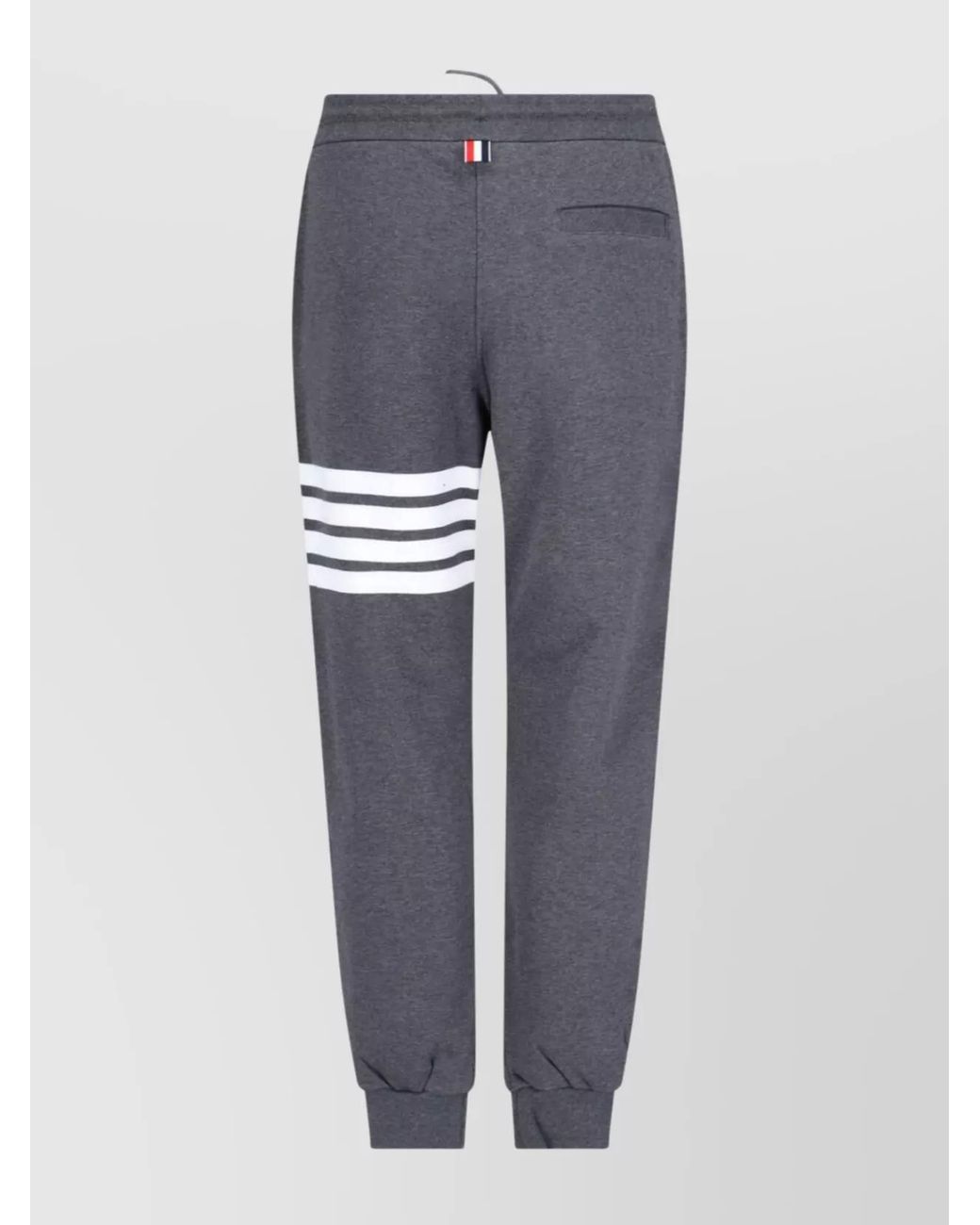 Thom Browne Blue Cotton 4-Bar Straight-Leg Track Pants for men