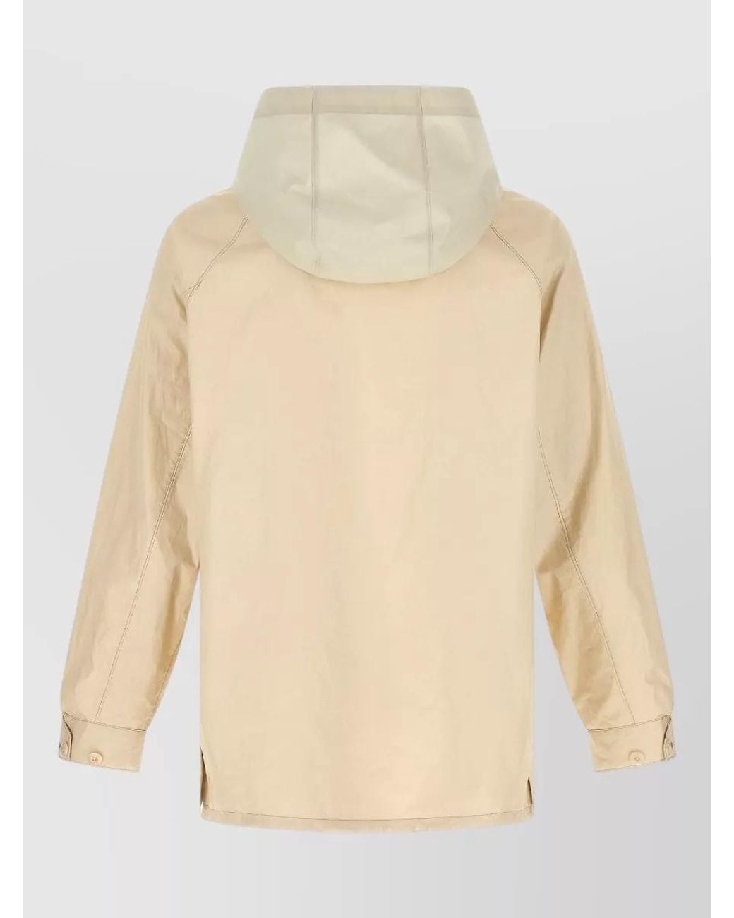 Lemaire Natural Waterproof Hooded Raincoat for men