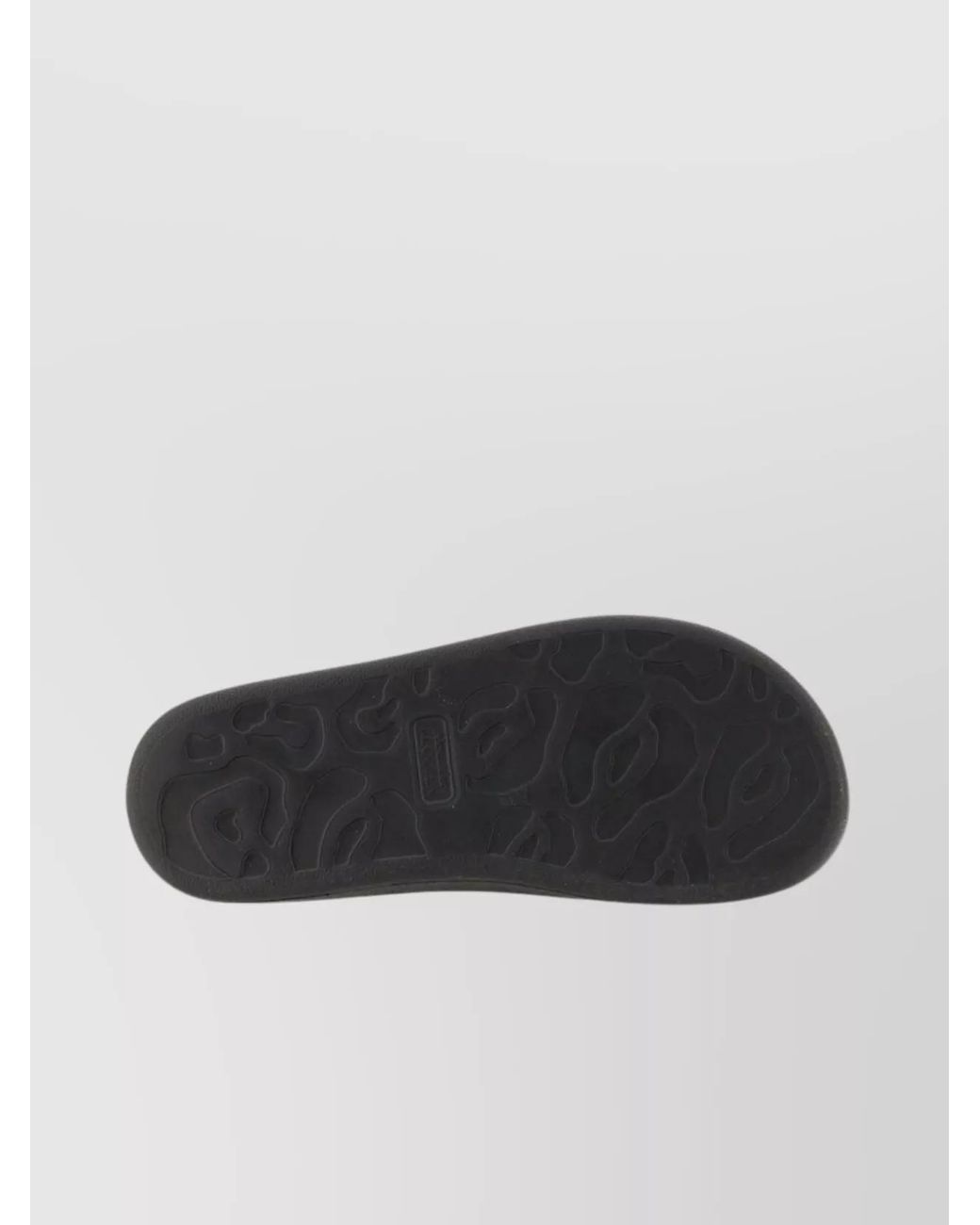 McQueen Black Oversized Rubber Slip-On Sandals