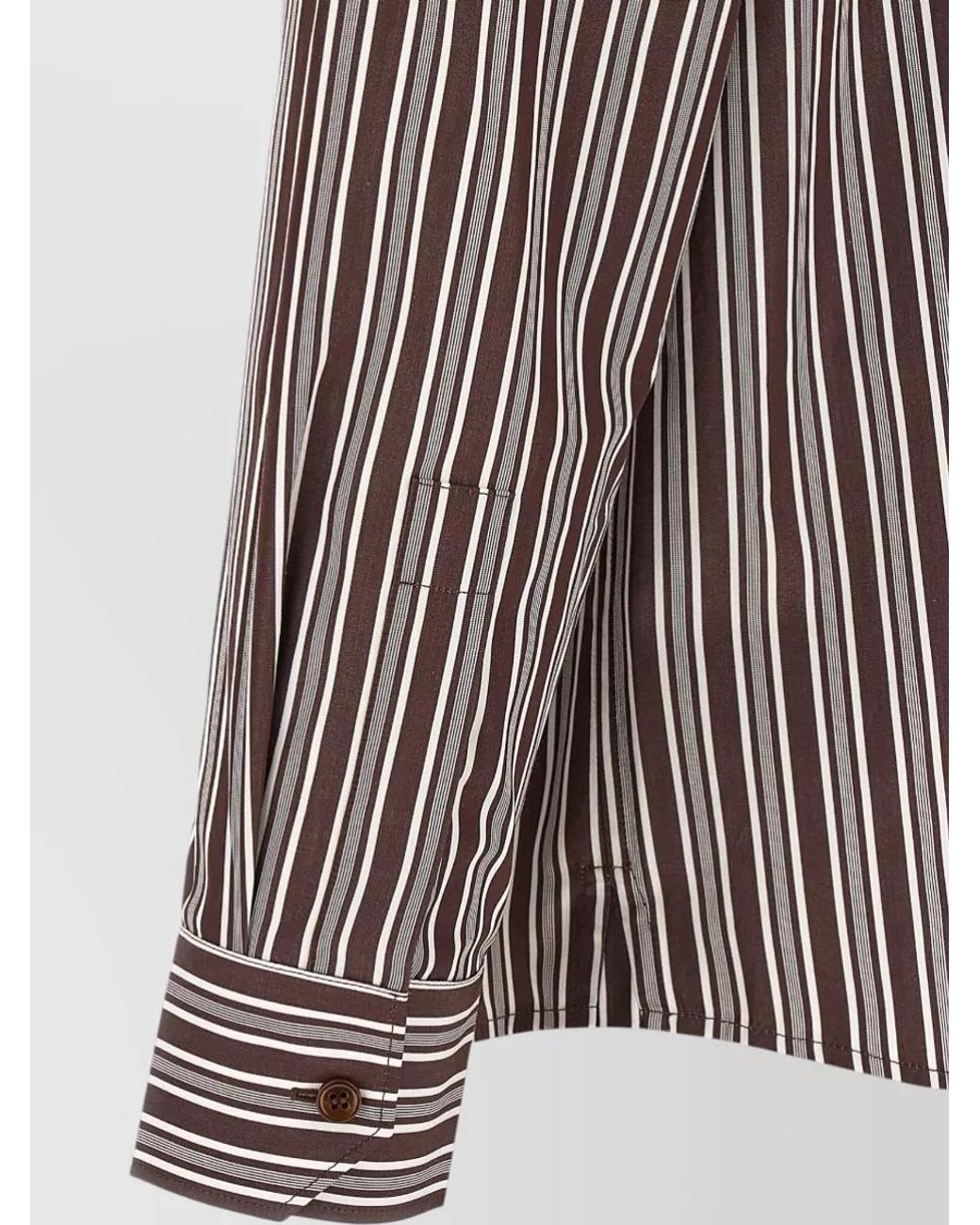 Saint Laurent Multicolor Striped Cotton Shirt for men