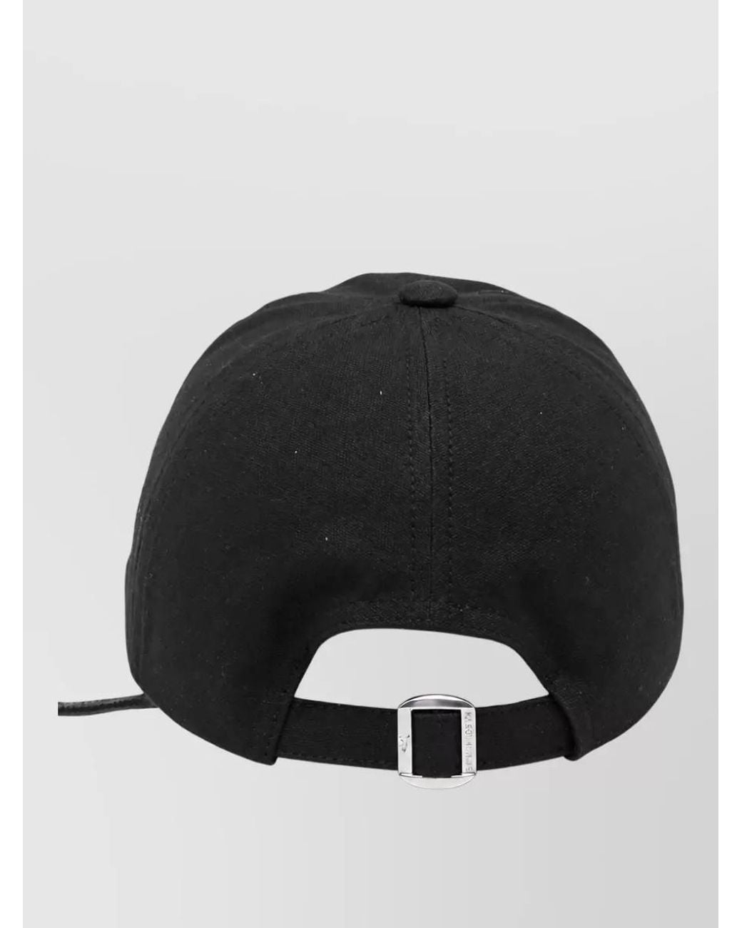Maison Kitsuné Black Cotton Baby Fox Baseball Cap for men