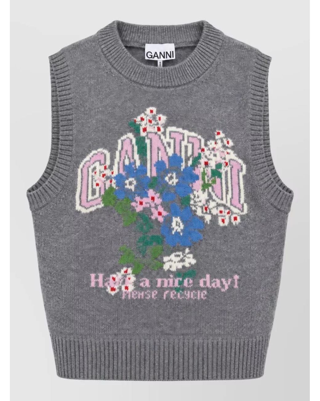 Ganni Gray Sweatshirt