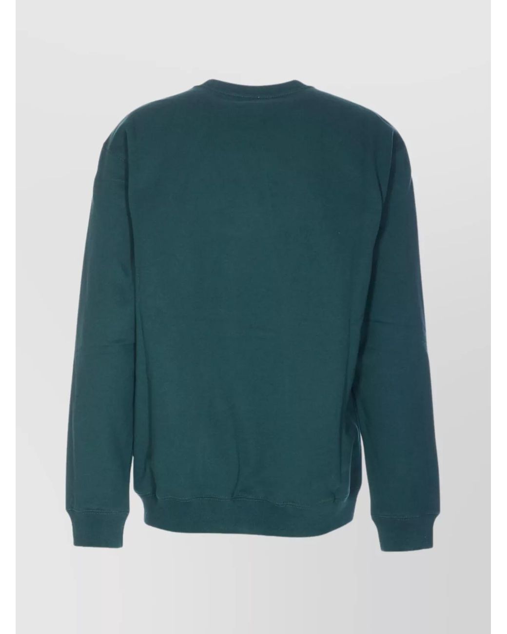 Gucci Green Cotton Logo-Embossed Crew-Neck Sweatshirt for men
