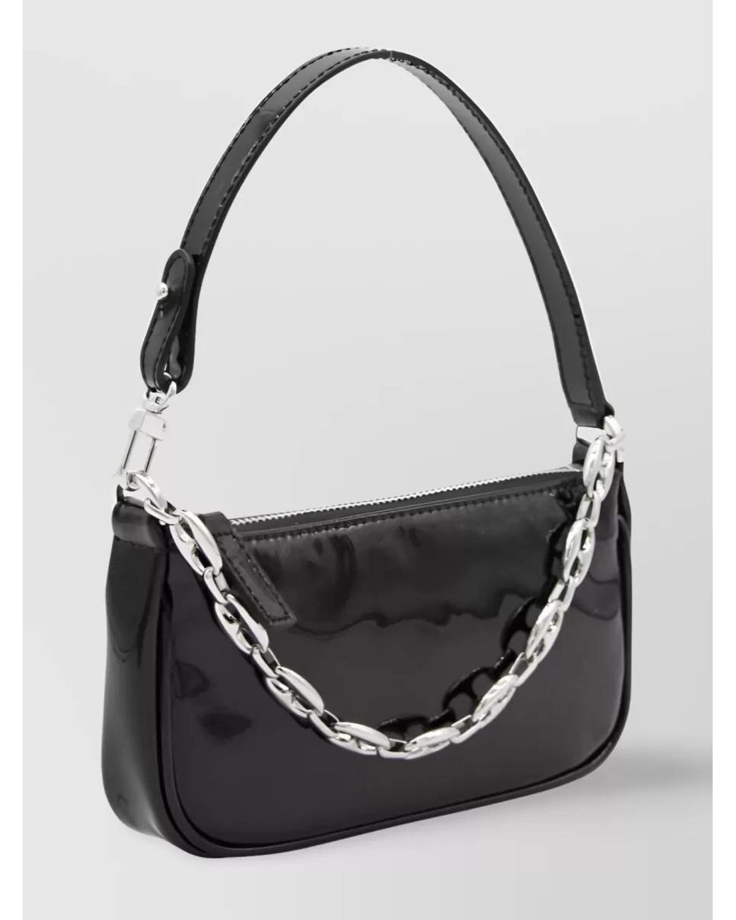 By Far Black Rachel Mini Leather Shoulder Bag