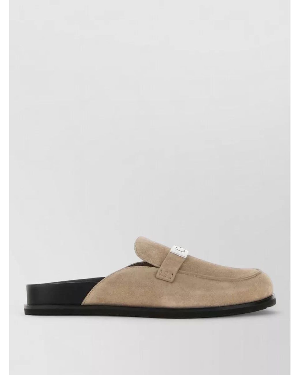 Tory Burch White Suede Leather Mules