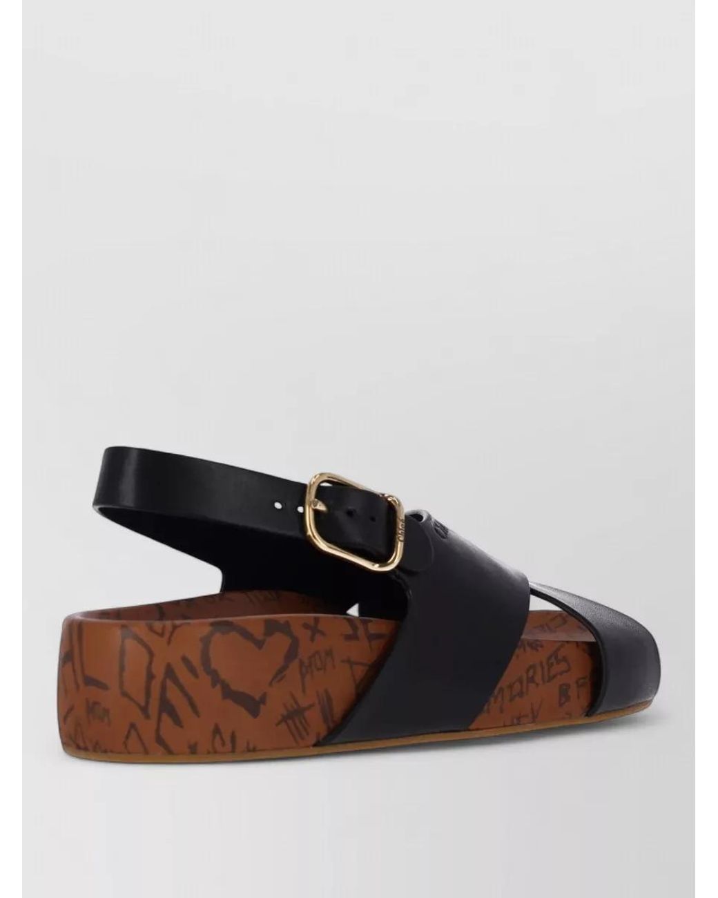 Chloé Brown Leather Mules