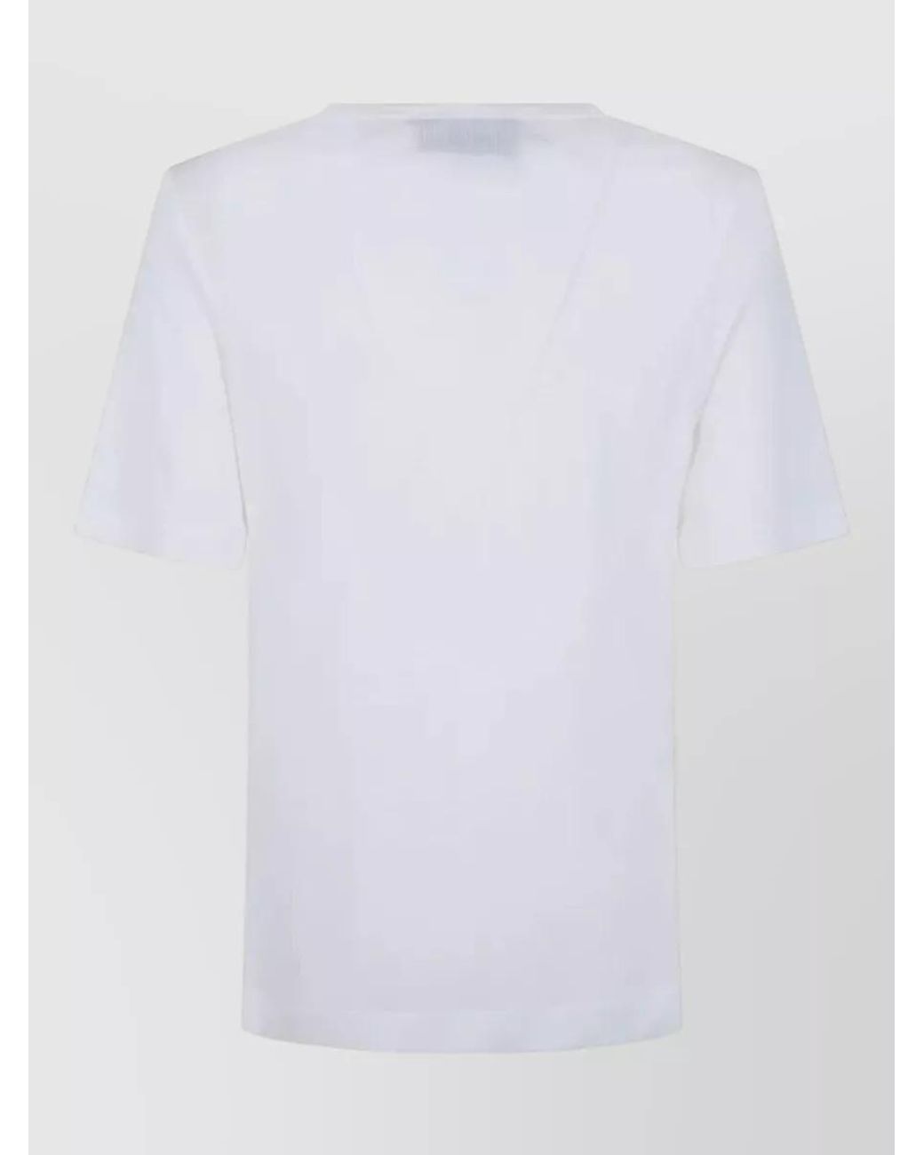 Simone Rocha White Gathered Bust Bow T-Shirt