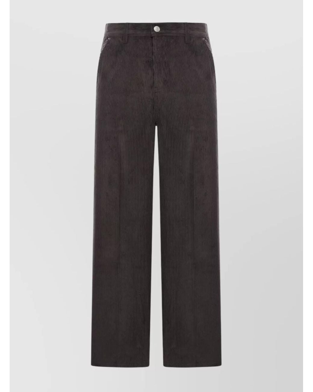 AMI Multicolor Cotton Wide-Leg Corduroy Trousers for men