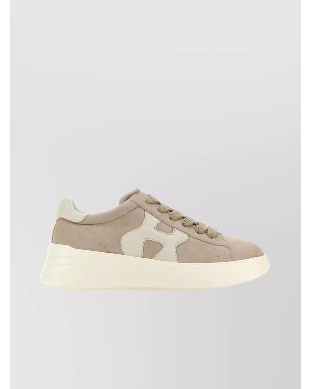 Hogan Natural Leather Chunky Low-Top Sneakers