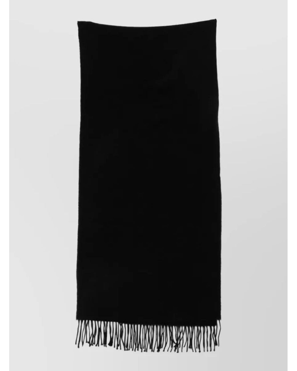 Emporio Armani Black Wool Hooded Scarf