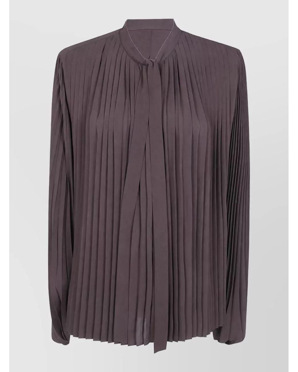 Tom Ford Purple Pleated Blouse