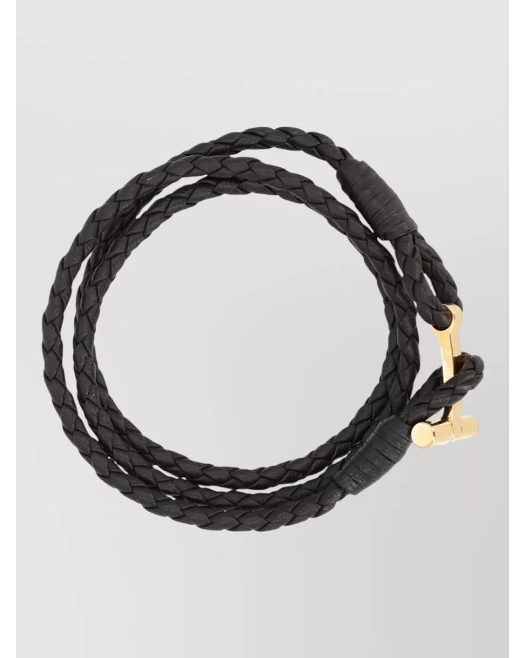 Tom Ford Multicolor Braided Leather Bracelet for men