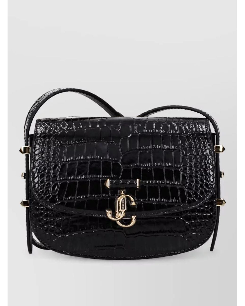 Jimmy Choo Black Leather Shoulder Bag