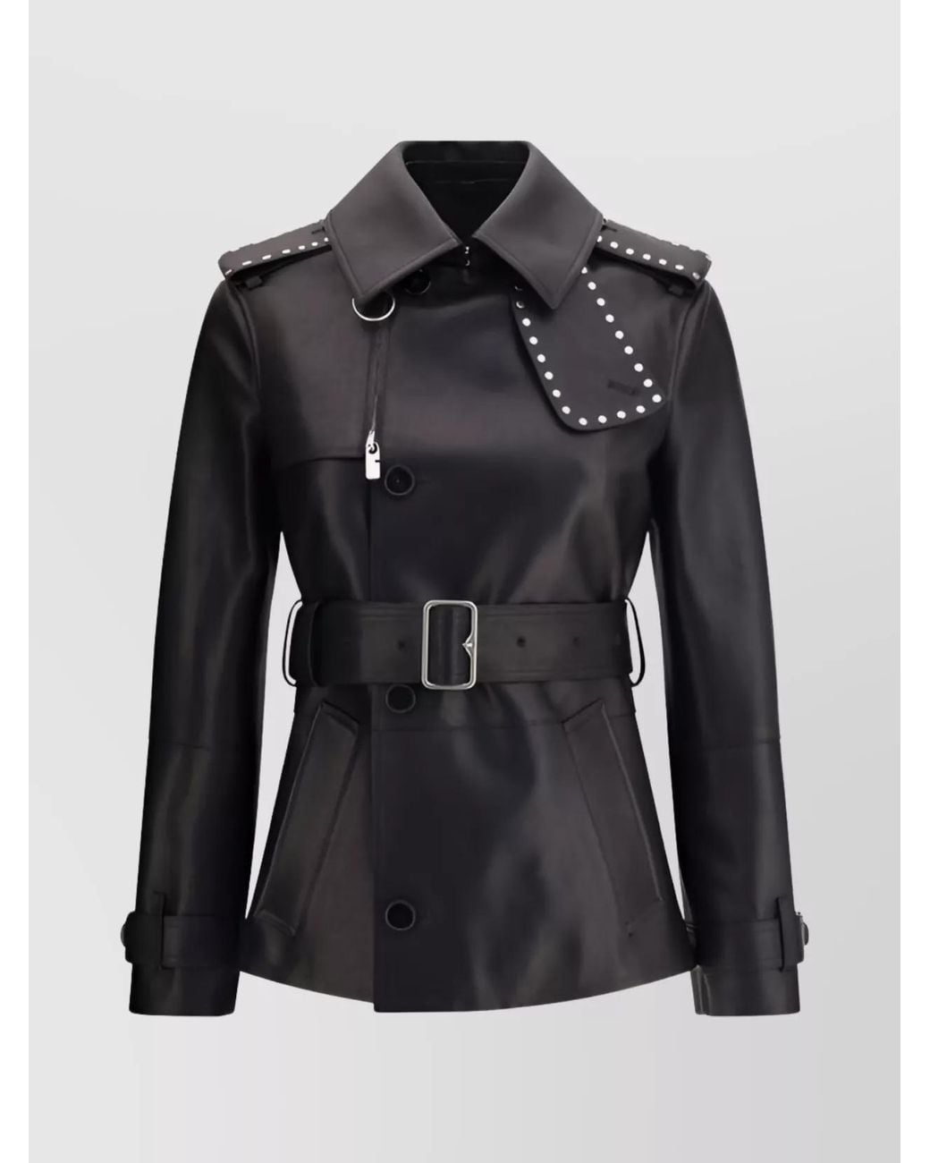 Burberry Black Leather Jacket