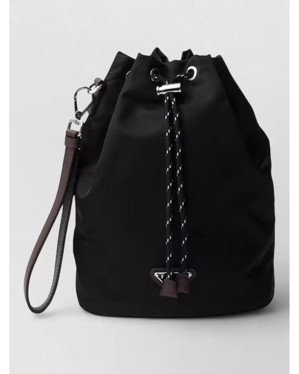 Prada Black Bucket Re-Nylon Bucket Bag