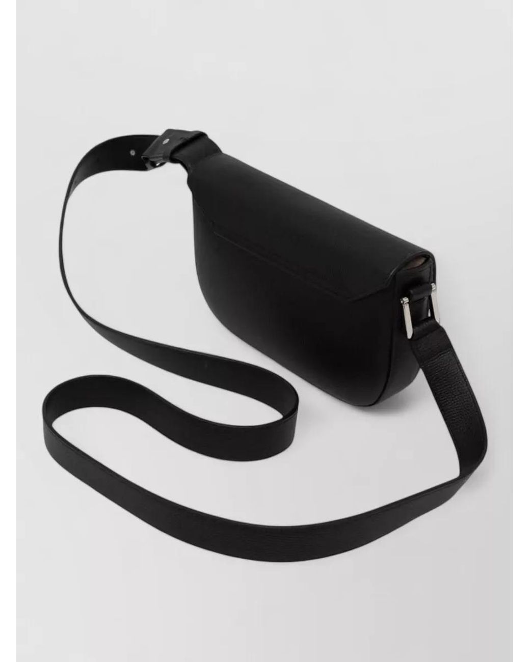 Emporio Armani Black Leather Belt Bag