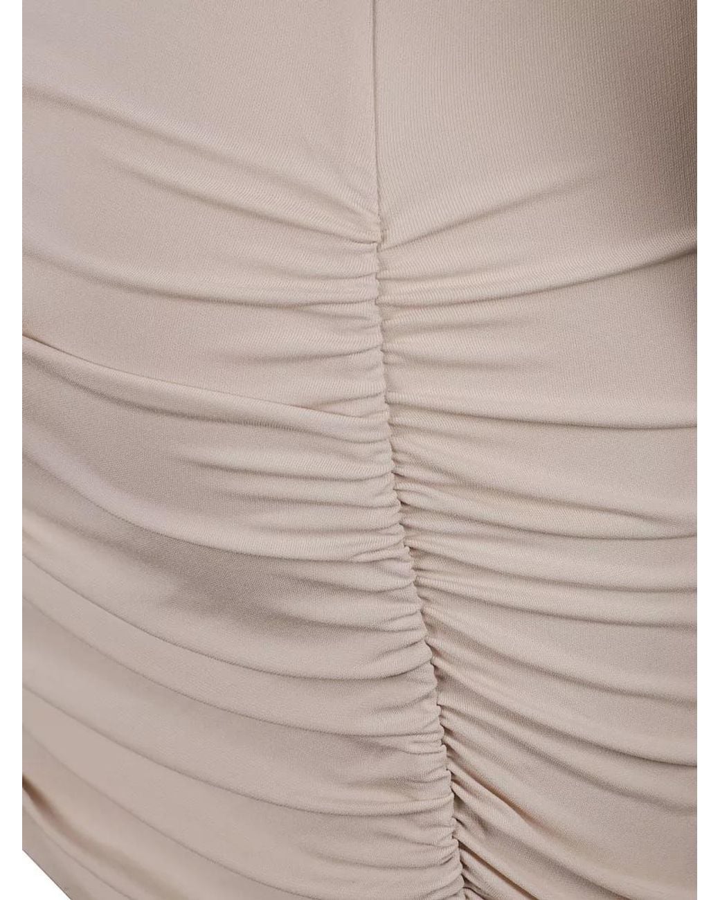 Wardrobe NYC Natural Draped Mini Dress