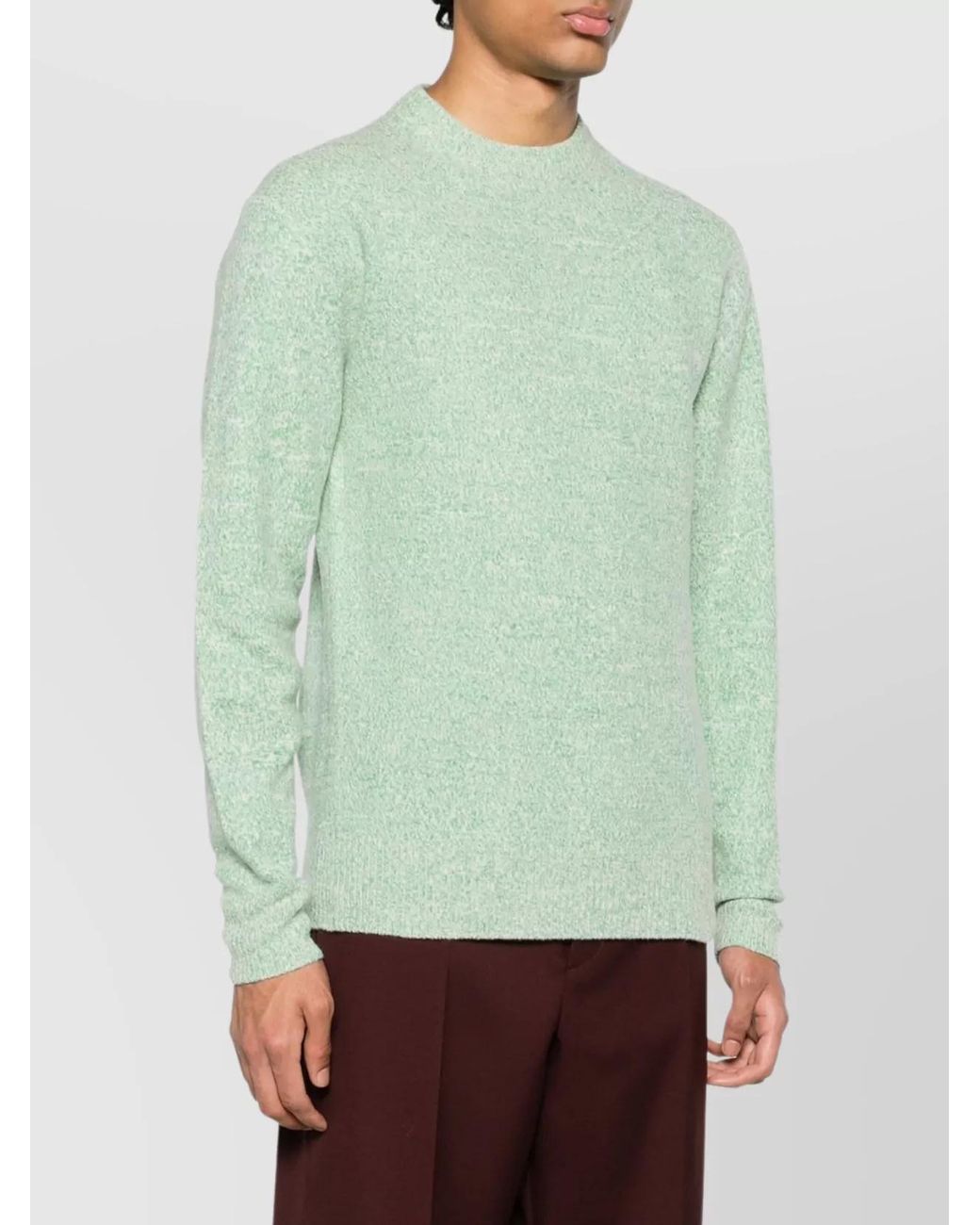 Jil Sander Green Viscose Jumper for men