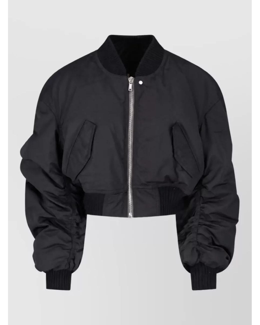 Rick Owens Black Hooded Puffer Coat