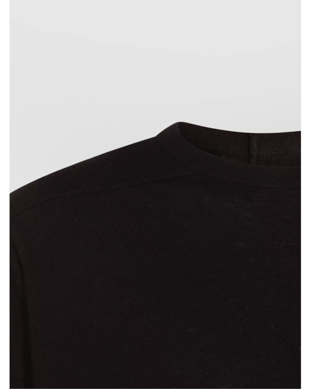 Rick Owens Black Short-Sleeve Round-Neck T-Shirt for men
