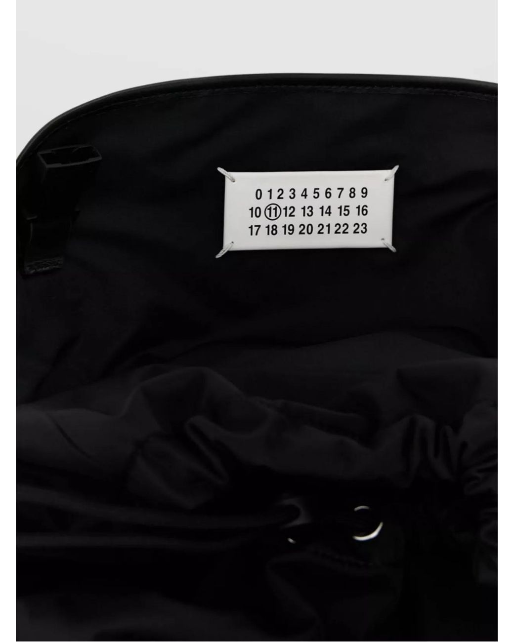 Maison Margiela Black Technical Medium Backpack for men