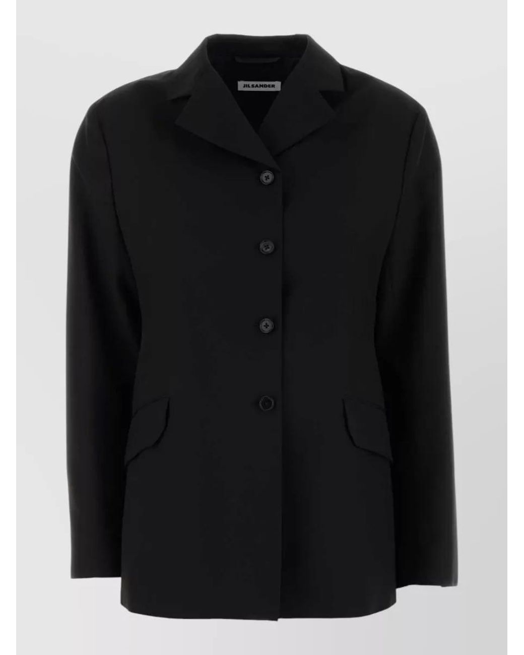 Jil Sander Black Virgin Wool Blazer