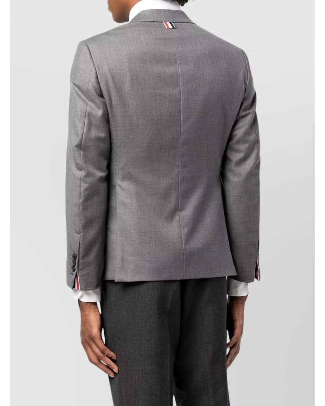 Thom Browne Blue Wool Single-Breasted Blazer for men