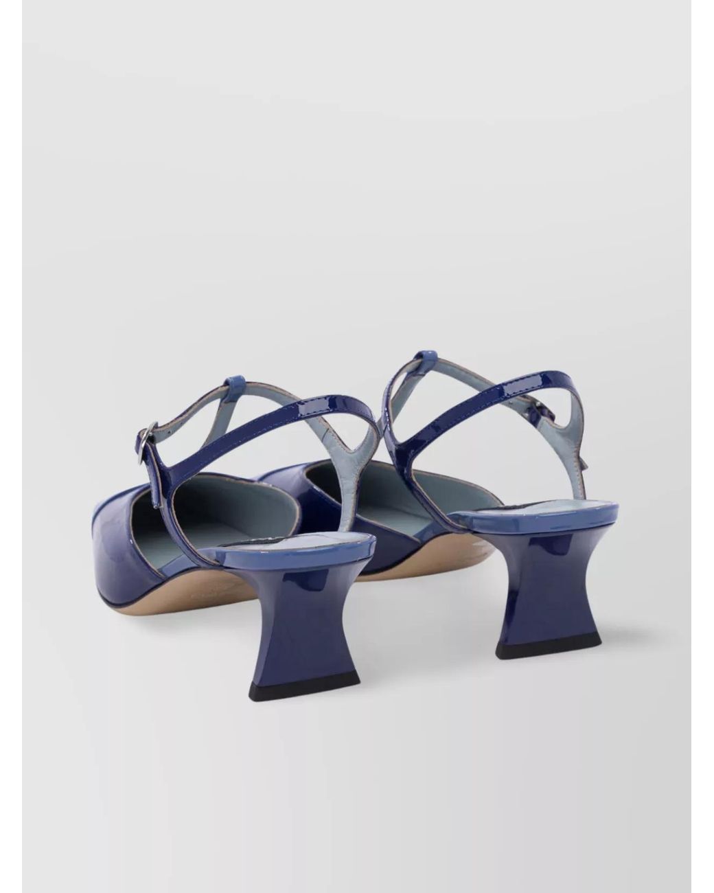 CAREL PARIS Blue Calf Leather Sandals