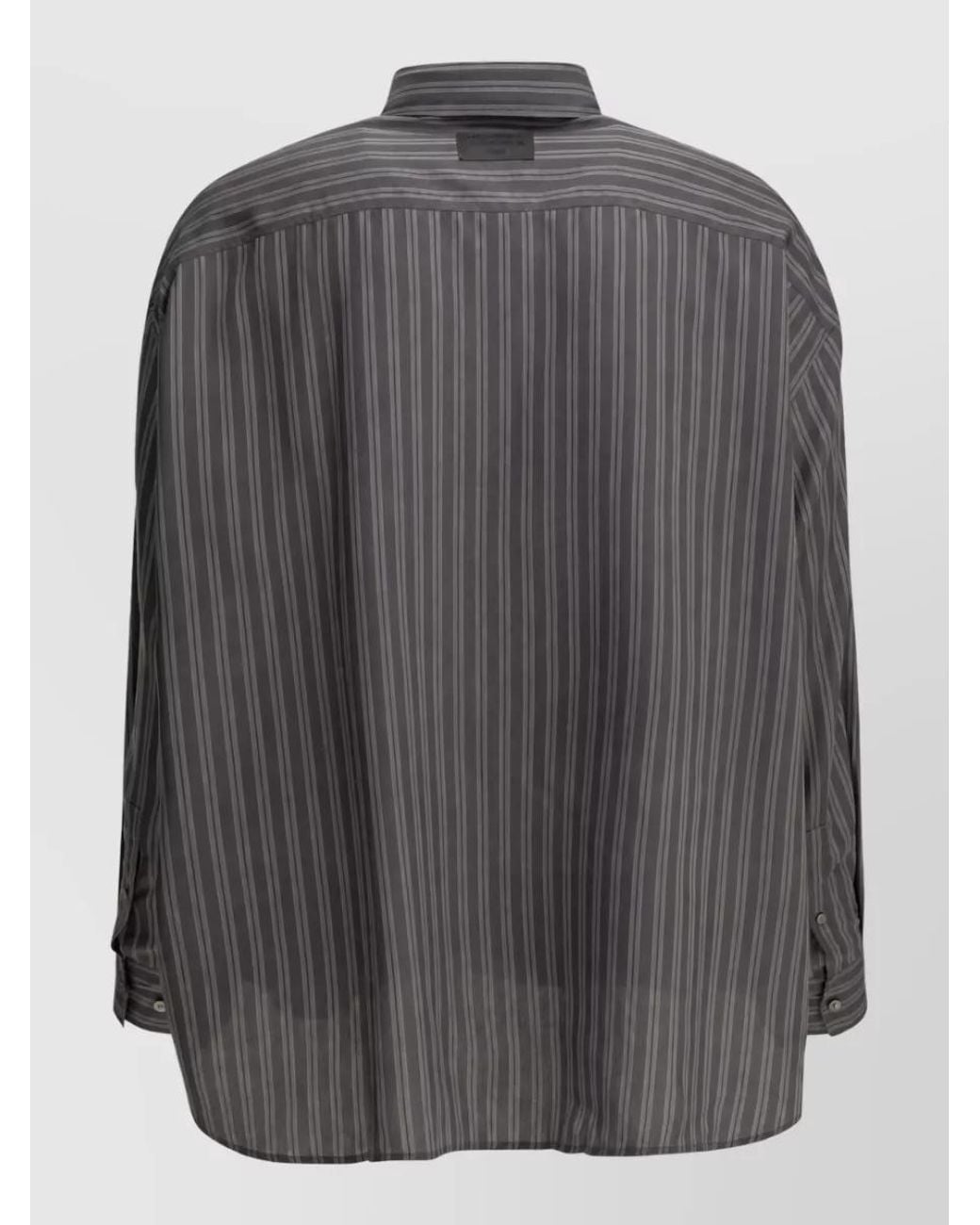Acne Gray Lyocell Shirt for men