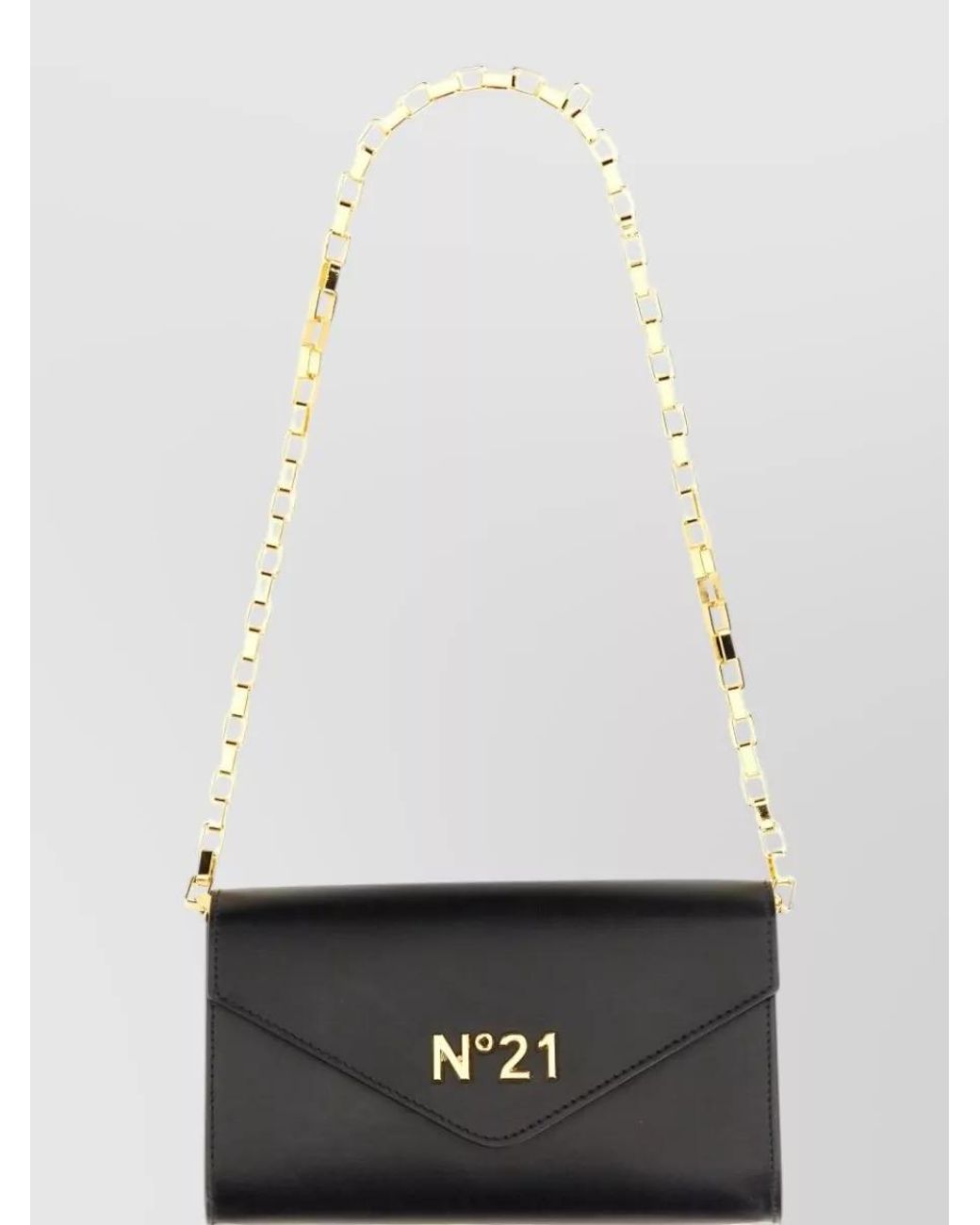 N°21 Black Leather Chain Wallet