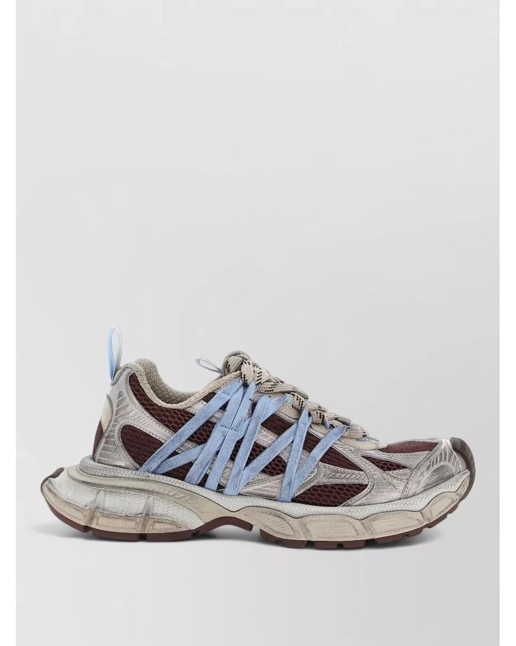 Balenciaga Metallic 3Xl Interlace Low-Top Sneakers