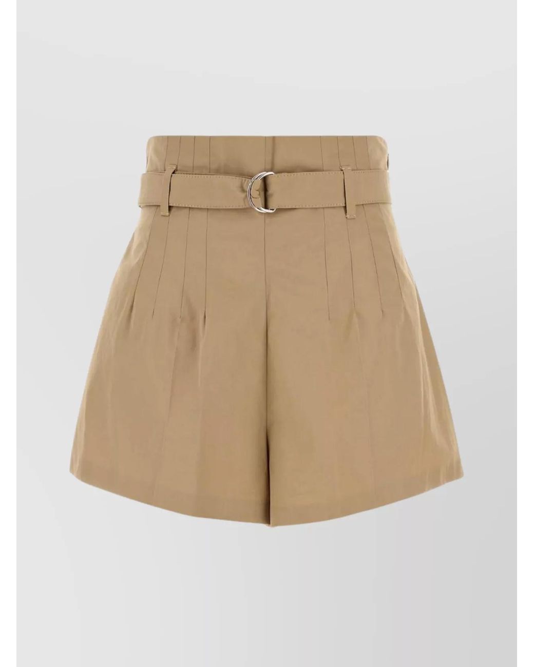 Prada Natural Cotton Tailored Shorts