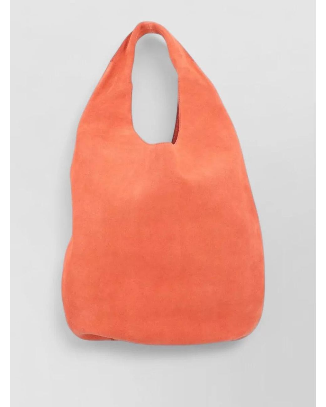 A.P.C. Orange Neige Leather Tote Bag