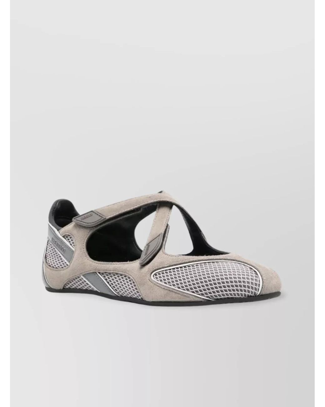 The Attico Metallic Nomad Floor 01 Mesh Ballerina Flats