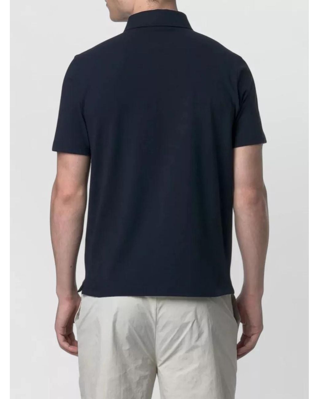 K-Way Blue Cotton T-Shirt for men
